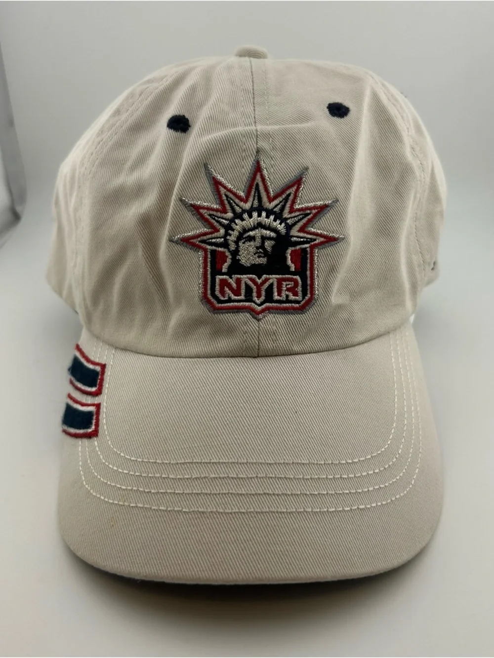 Vintage New York Rangers Pro Player Hat Tan Strapback NHL Center Ice Liberty - Picture 1 of 9